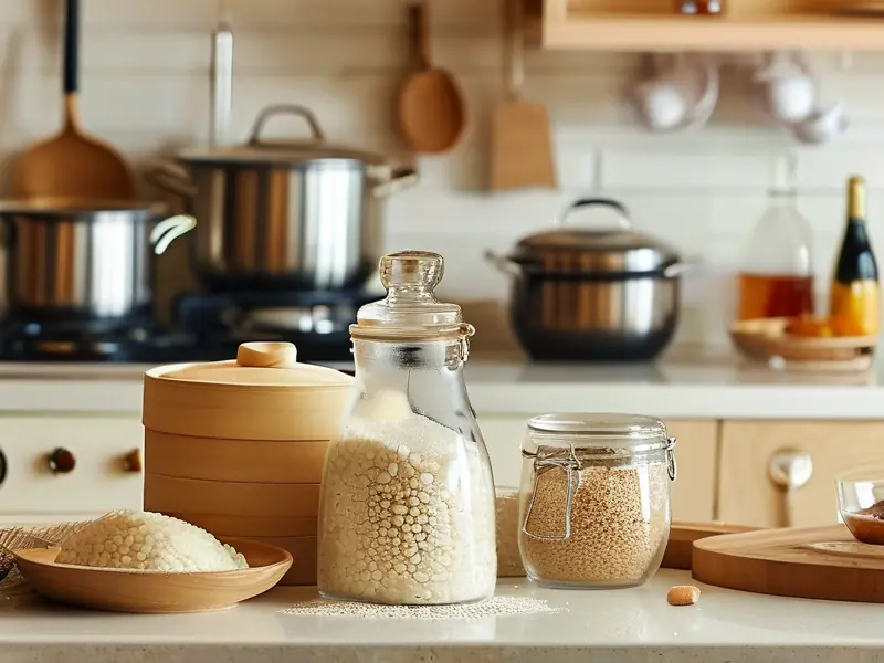 甜酒制作原料及工具准备