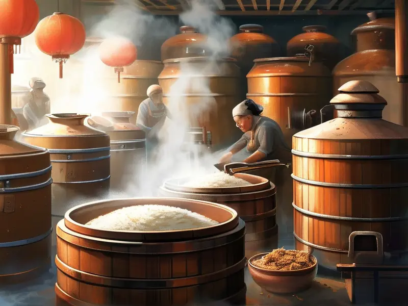 中国白酒传统酿造工艺现场展示