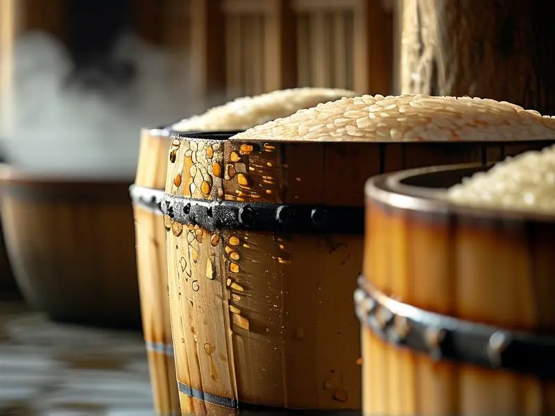 竹筒酿酒传统工艺实拍图