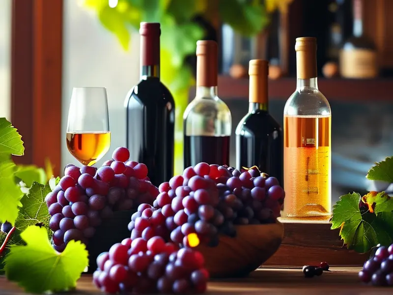 家庭自酿葡萄酒过程及酒精度数测量示意图