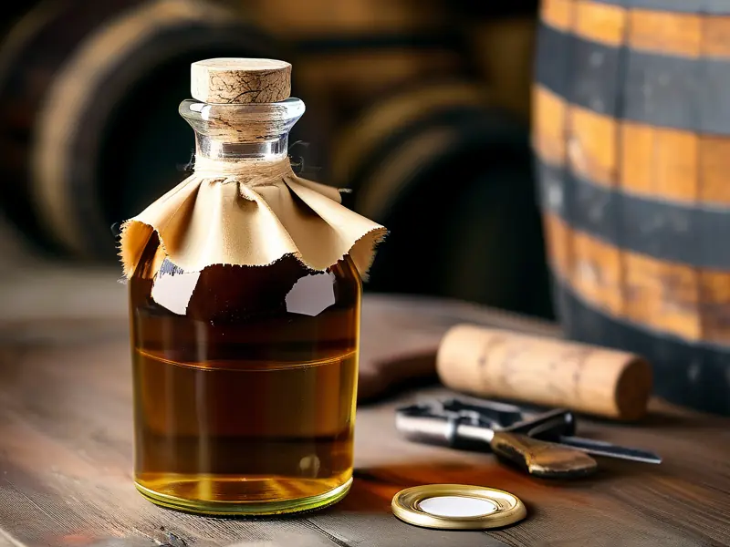 自酿白酒封口保存示范图