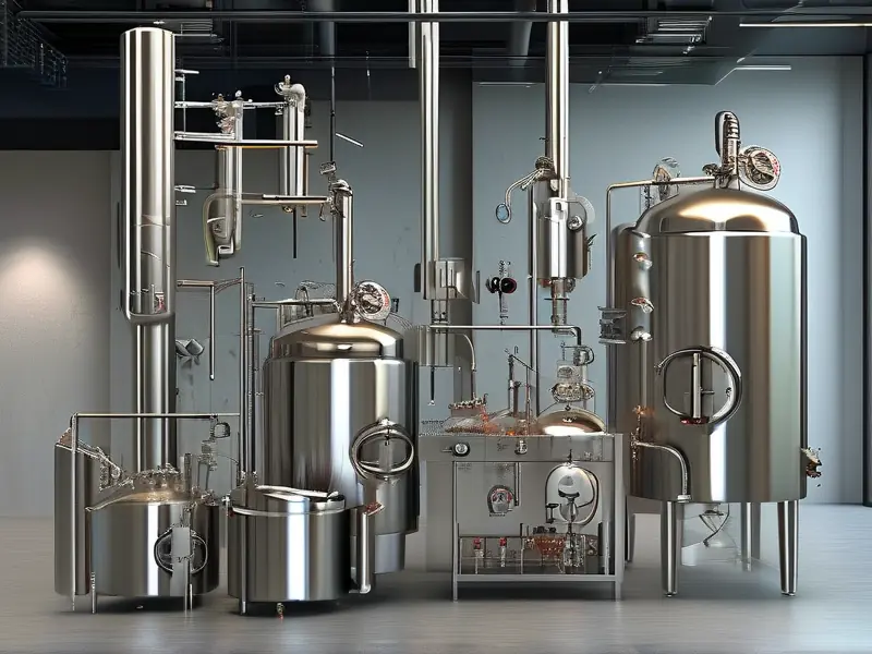现代酿酒设备展示图
