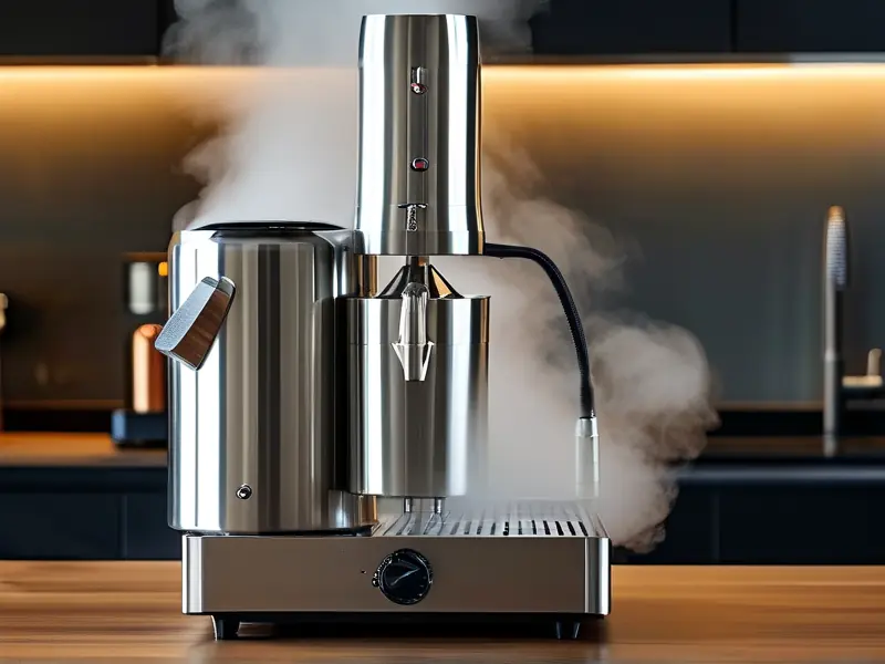 电动蒸酒设备工作实景图