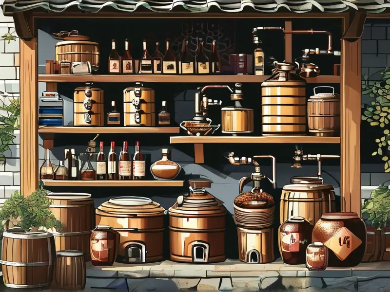 家庭酿酒白酒步骤示意图