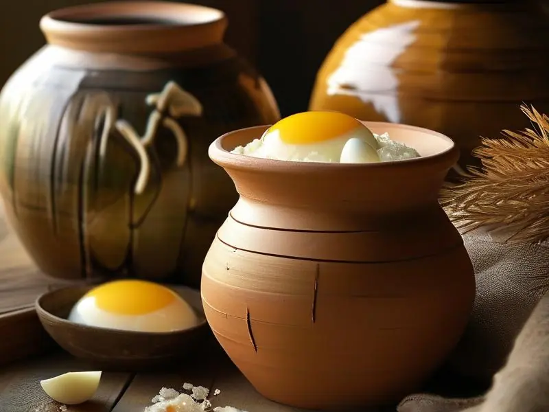 酒槽酿蛋制作过程实拍图