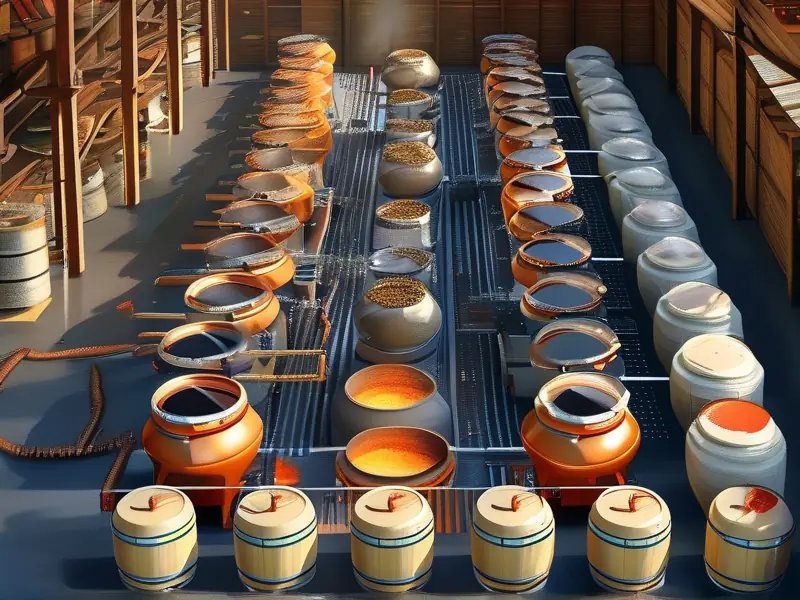 浓香型白酒酿造工艺流程图