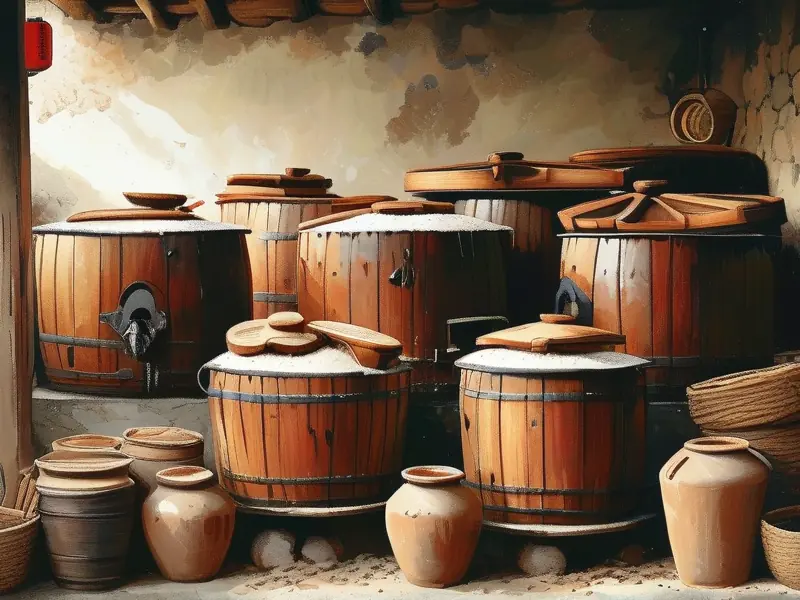 手工冬酿酒制作过程展示