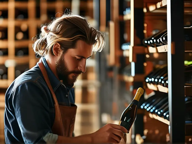 香槟酒二次发酵实际操作场景展示