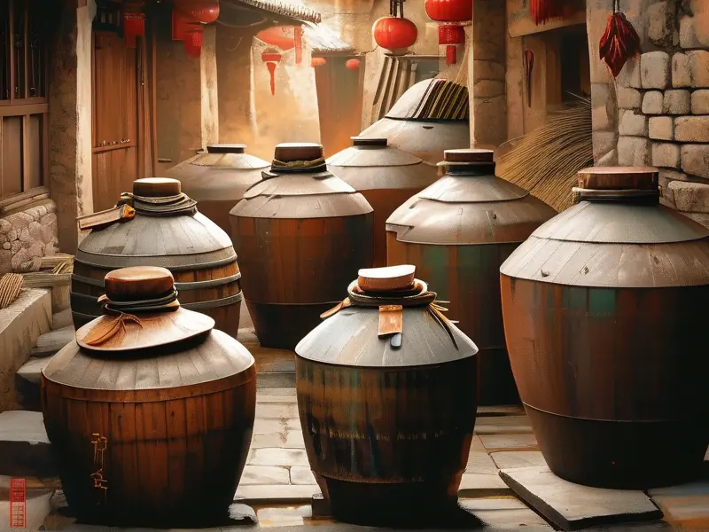 白酒制作技术展示传统发酵过程