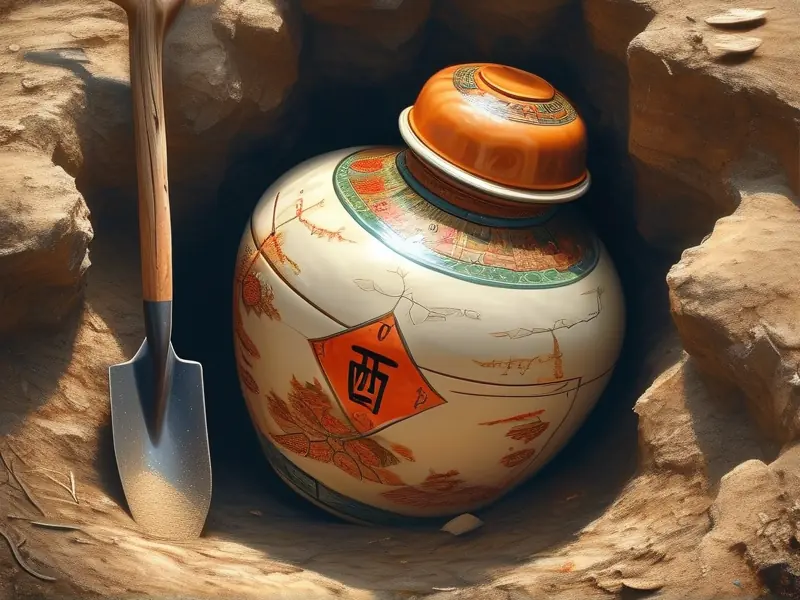 白酒埋地下的正确做法示意图