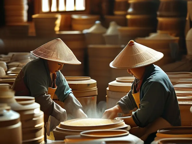 白酒酿造季节对比图