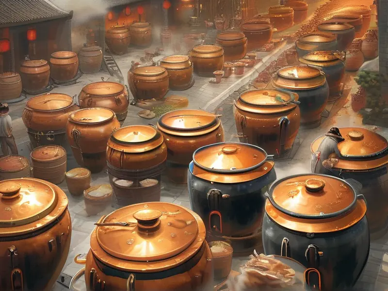 白酒传统酿造工艺展示