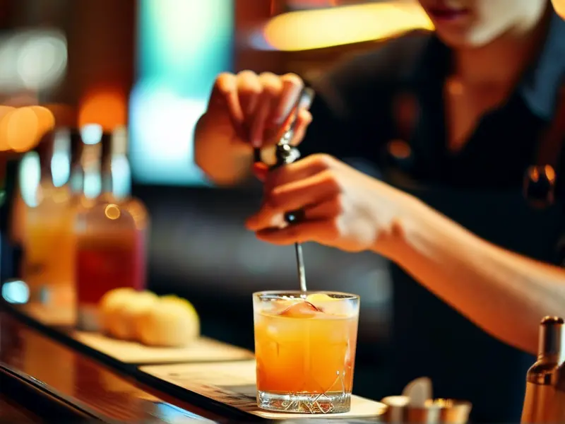 常州调酒培训学校学员学习调酒技术现场