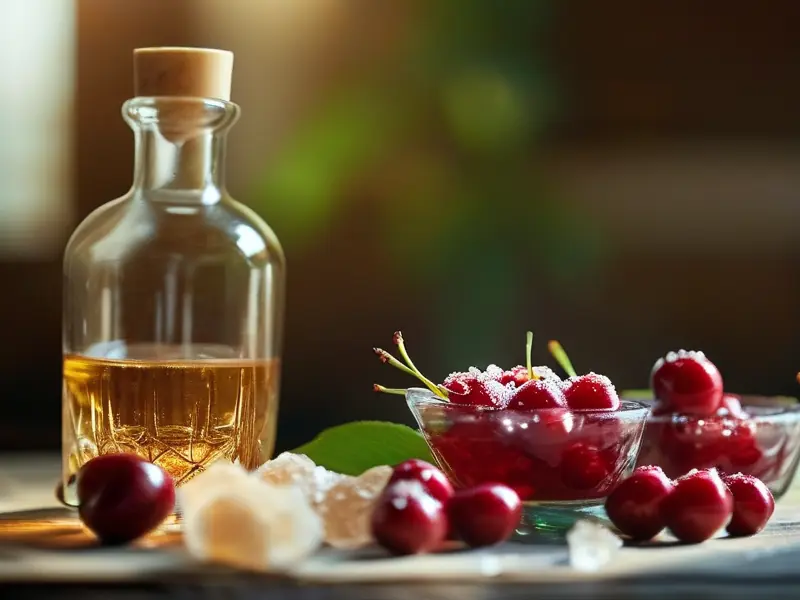 车厘子泡酒原料准备过程实拍图