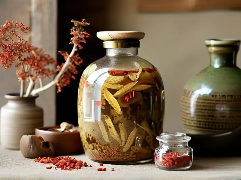 川芎丹参泡酒配方与制作过程展示