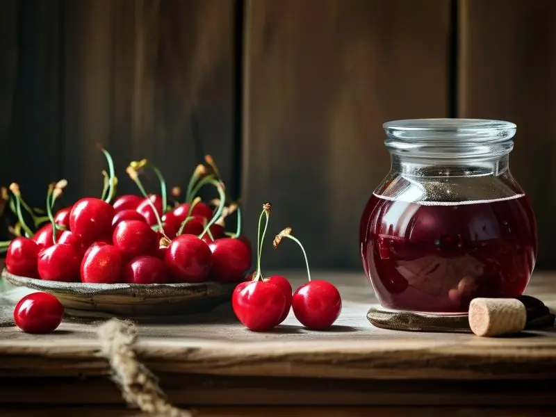 纯樱桃酒酿制过程及成品展示