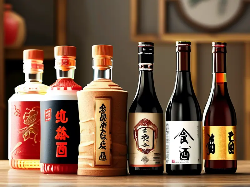 纯粮酿造的酒与传统勾兑酒的对比