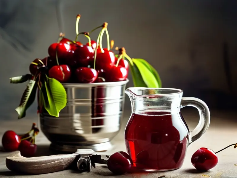 大樱桃酒制作过程展示图