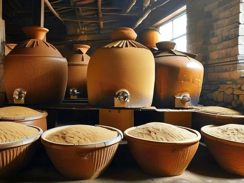 大曲酒酒曲制作过程展示