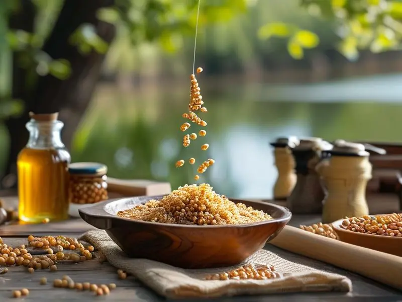 打窝酒米制作过程实拍图