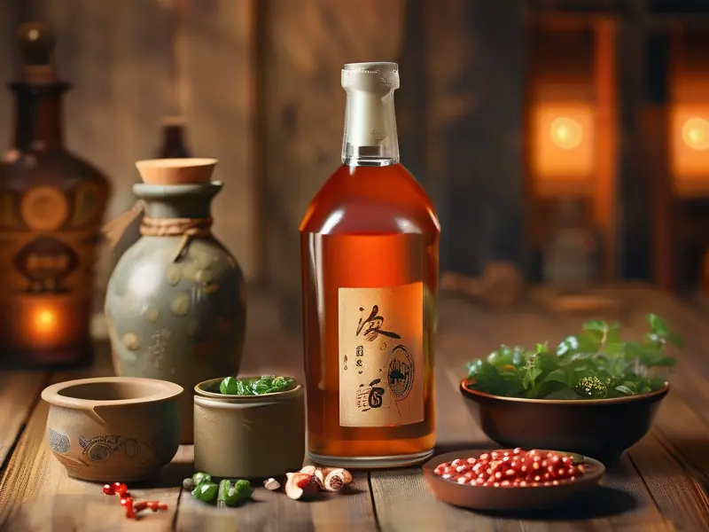 跌打酒配方大全书与中药材展示