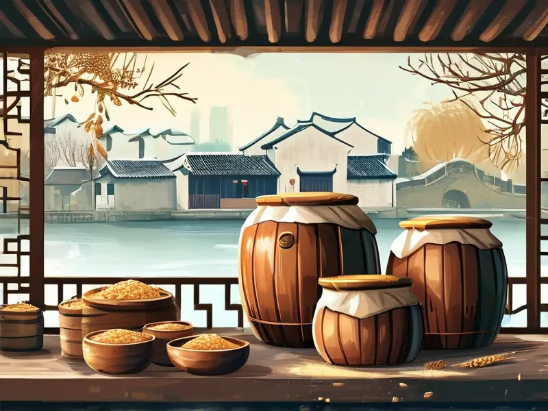 苏州传统冬酿酒酿造过程实景