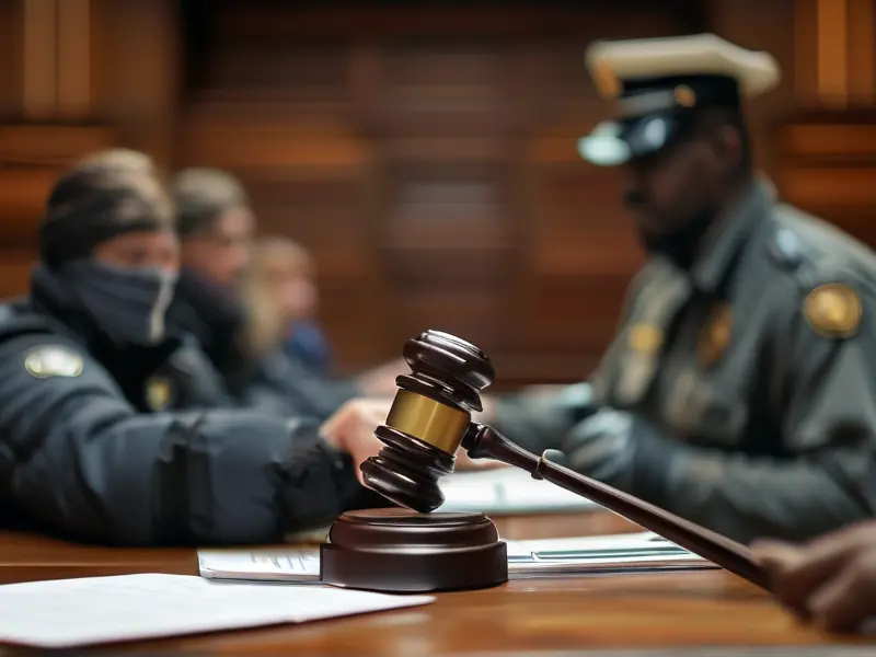 交警正在对驾驶员进行酒精测试