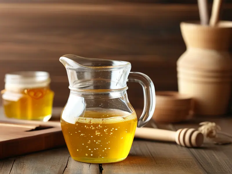 家庭自制蜂蜜酿酒成品展示