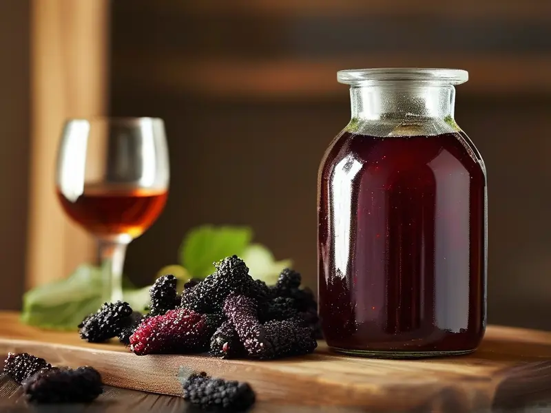 干桑葚泡酒制作过程展示