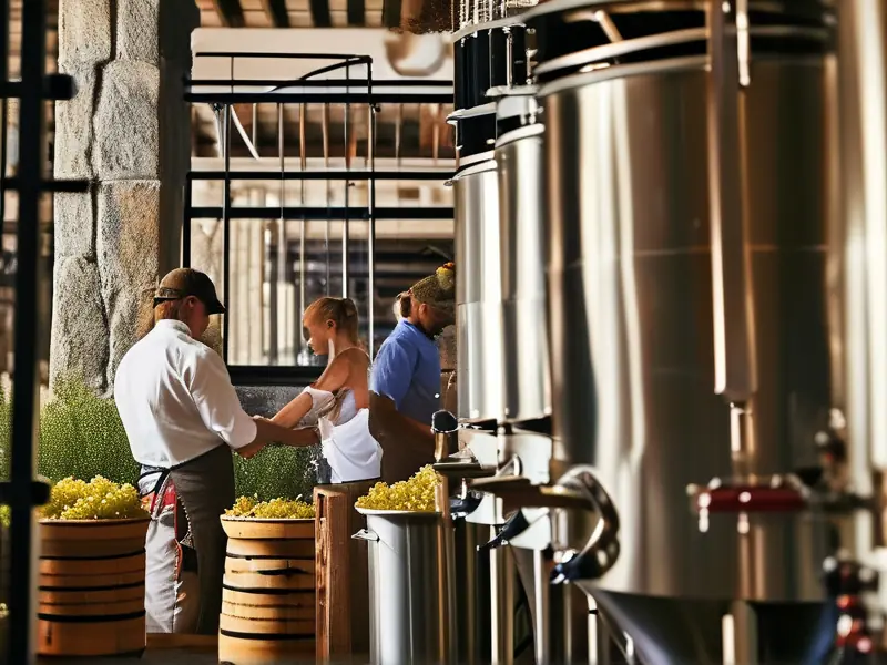 干白葡萄酒酿造工艺流程实景展示