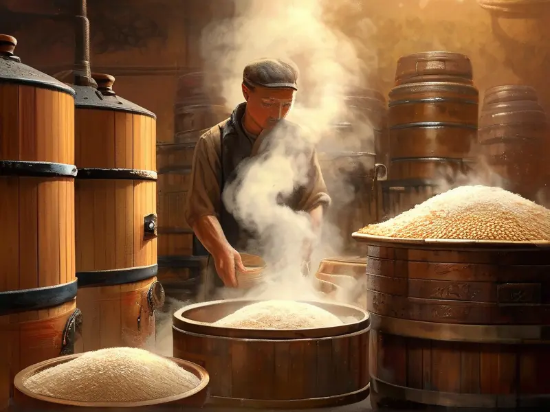 高度白酒传统酿造工艺现场展示