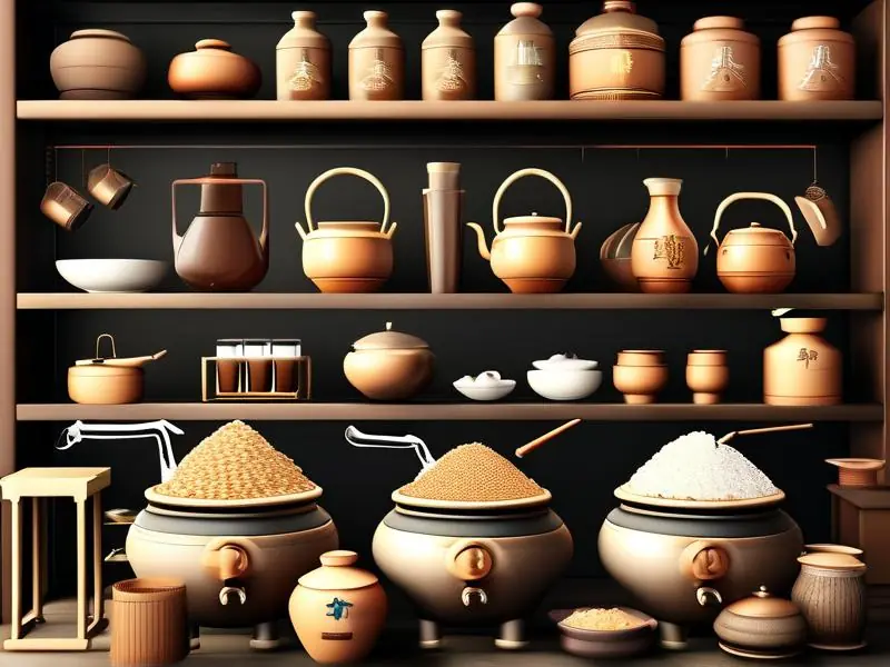 传统粮食高度酒酿造工艺流程展示图