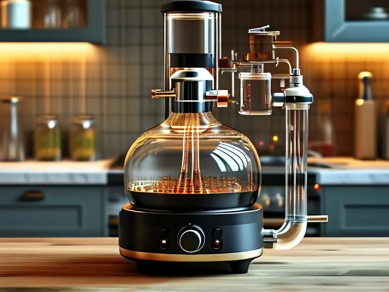 高压锅改装酿酒设备实际操作场景图