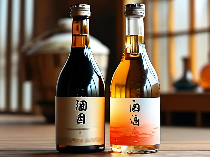 勾兑酒与酿造酒对比图