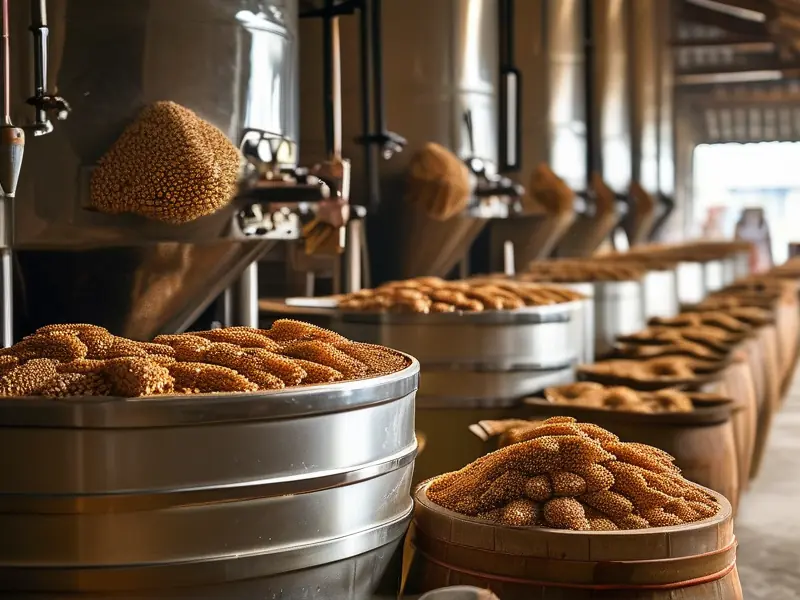 固态高粱酒传统酿造工艺流程实拍