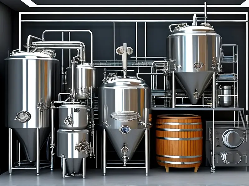 精酿啤酒设备展示图