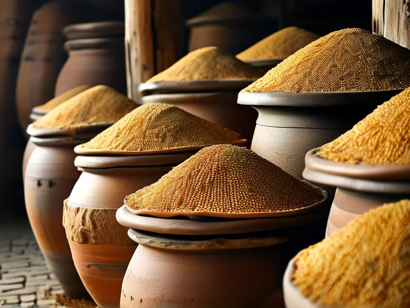 古代酿酒原料与工艺展示