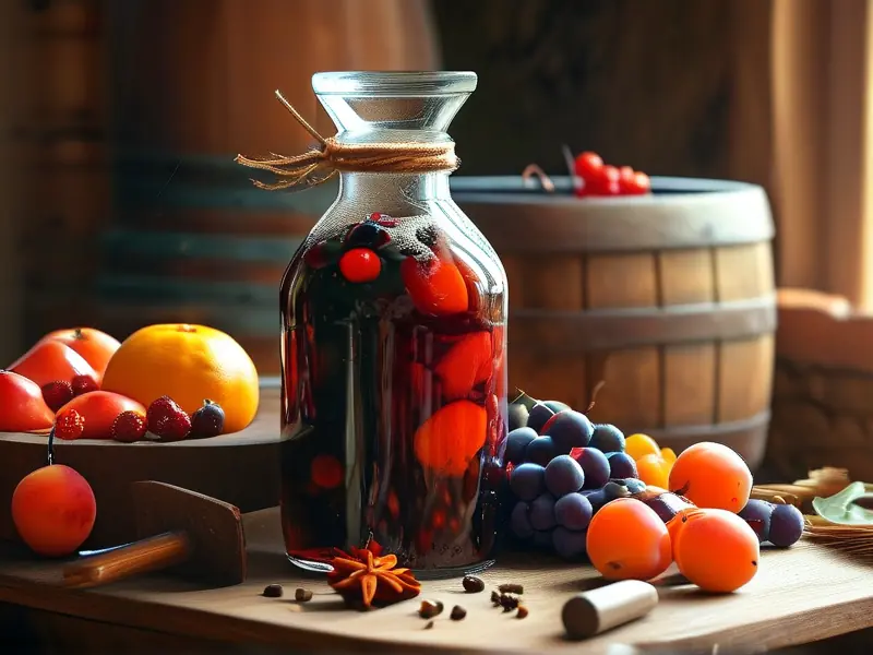 家庭自制红酒水果酒发酵过程实拍