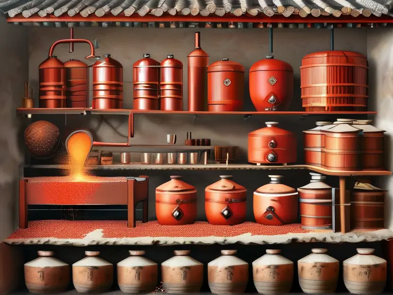 红茅烧酒传统酿造工艺步骤图解