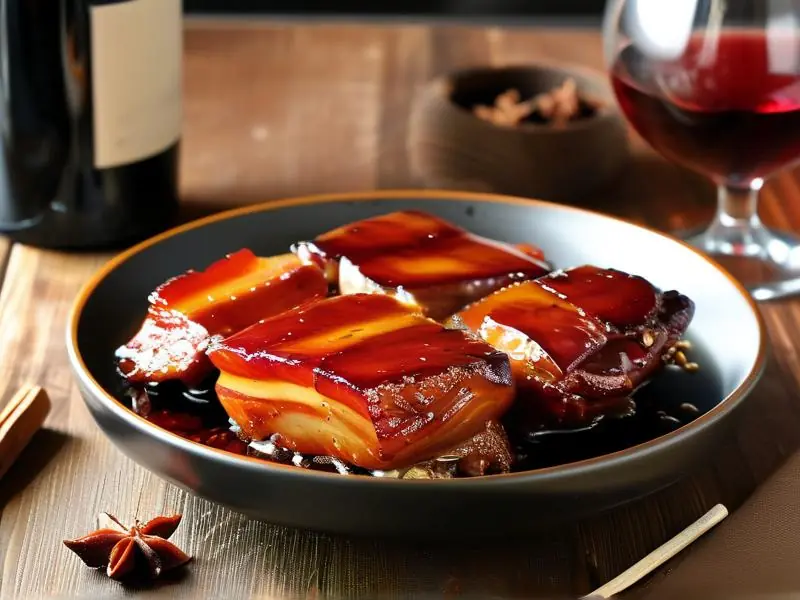 红酒红烧肉成品图