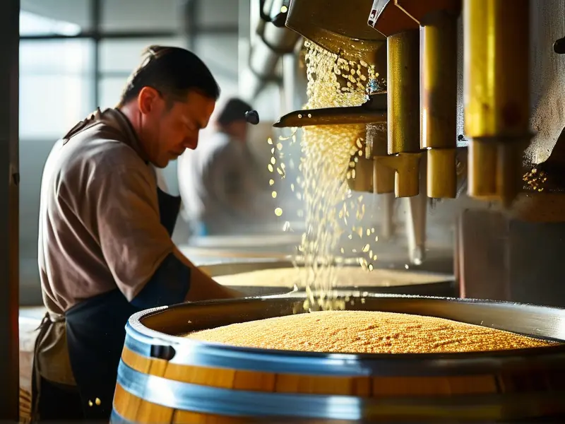 传统黄酒酿造过程展示