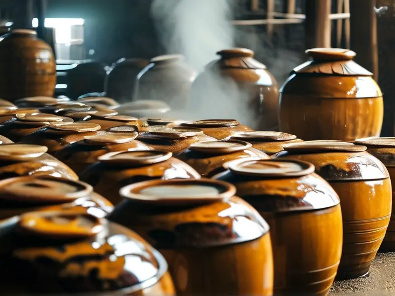 传统黄酒酿造工艺流程实拍图