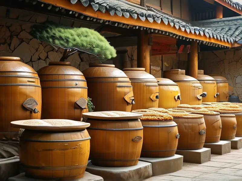 黄酒制作过程实拍图