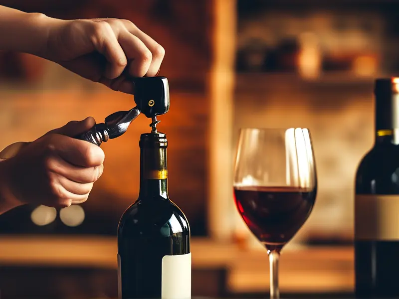 家里开红酒的方法示意图