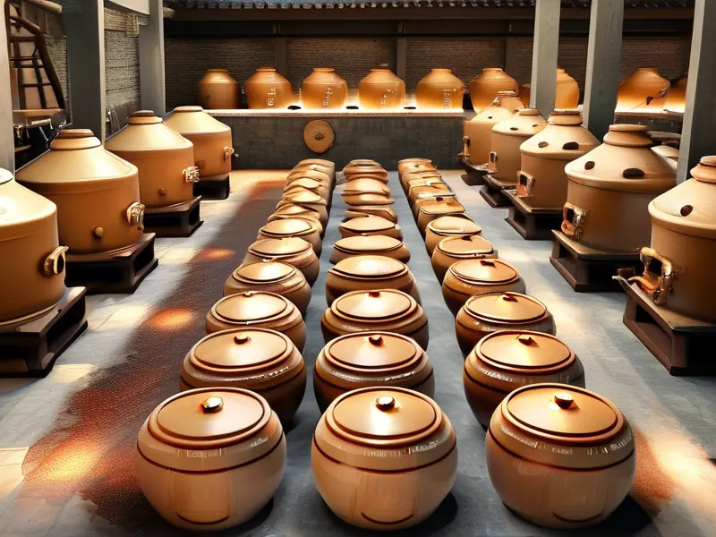酱酒酿造工艺流程示意图