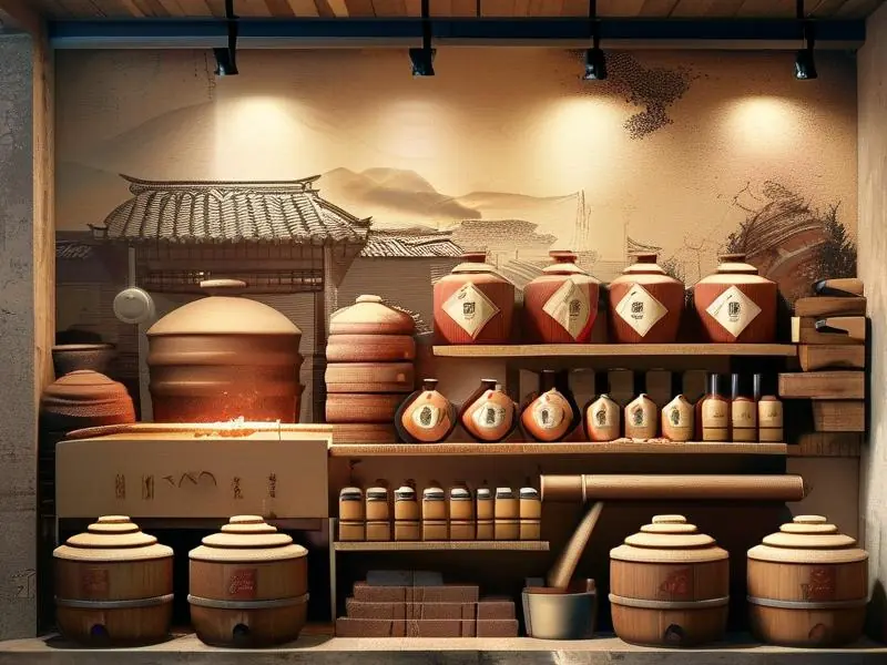 酱香酒传统酿造工艺流程展示图