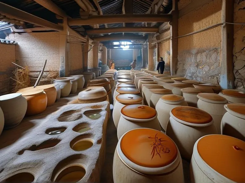 酱香酒传统酿造工艺展示
