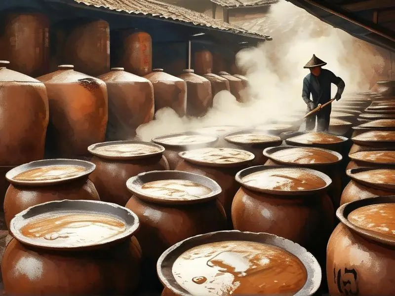 酱香型白酒传统酿造工艺实景展示