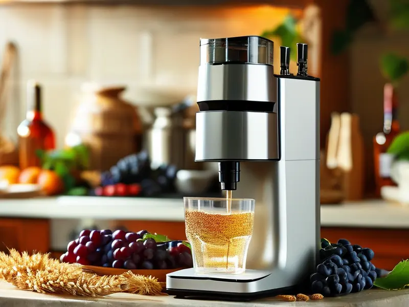 家庭酿酒机器在厨房中的使用场景