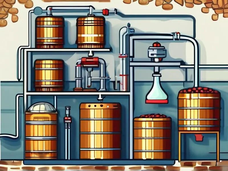 家庭自酿白酒工具和原料展示